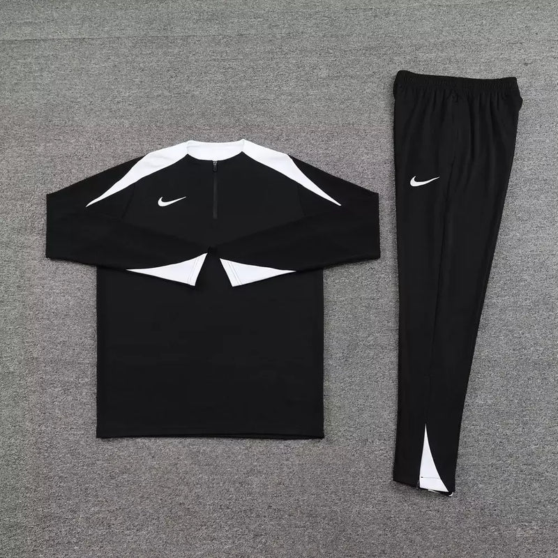 Conjunto Nike Dri-Fit Jaqueta + Calça "Black/White"