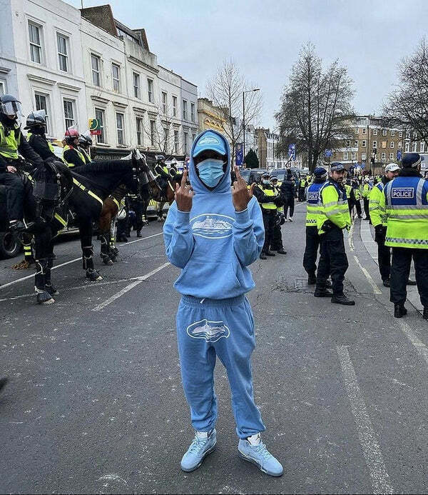 Moletom Corteiz Rule The World "Blue"