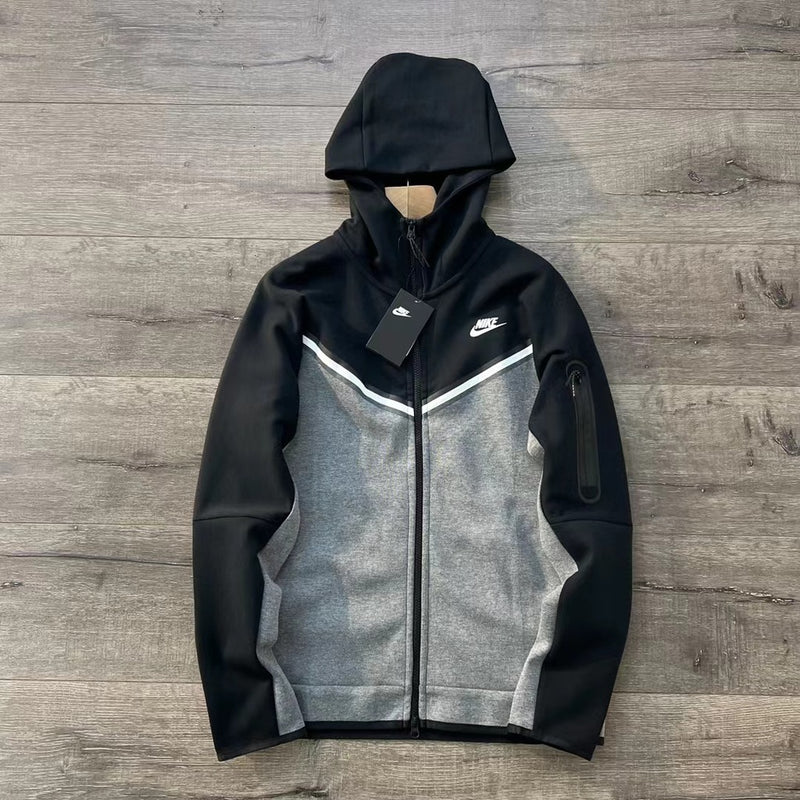 Tech Fleece Nike "Black Grey" (Parte De Cima)