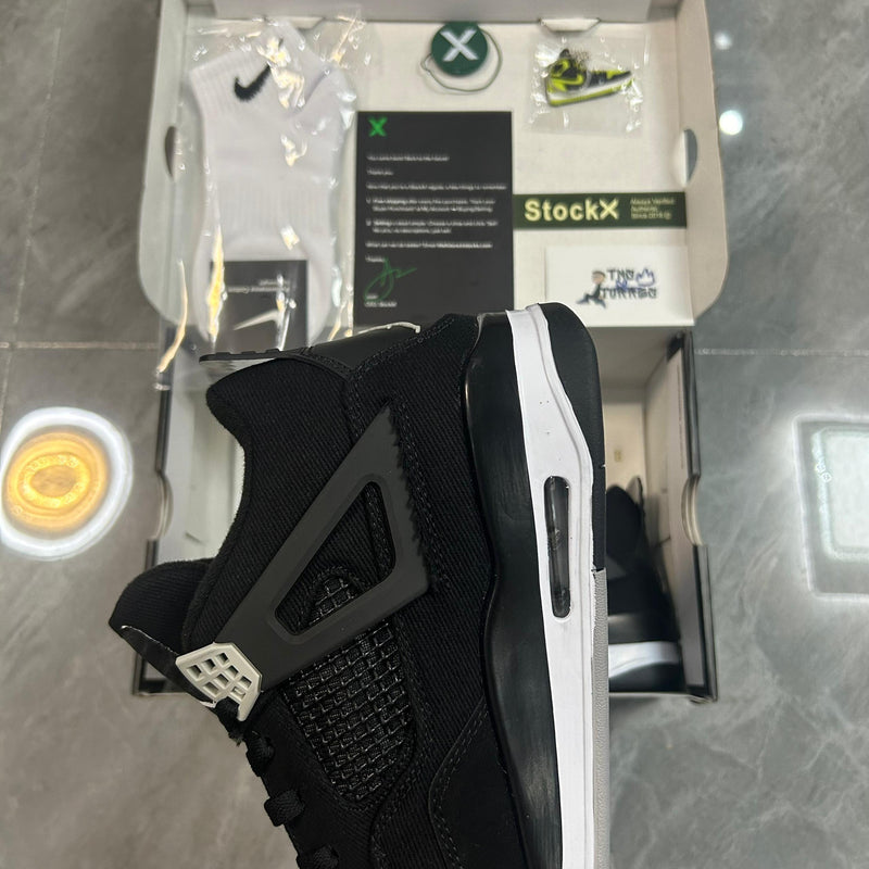 Nike Air Jordan 4 Retro 'Black Canvas'